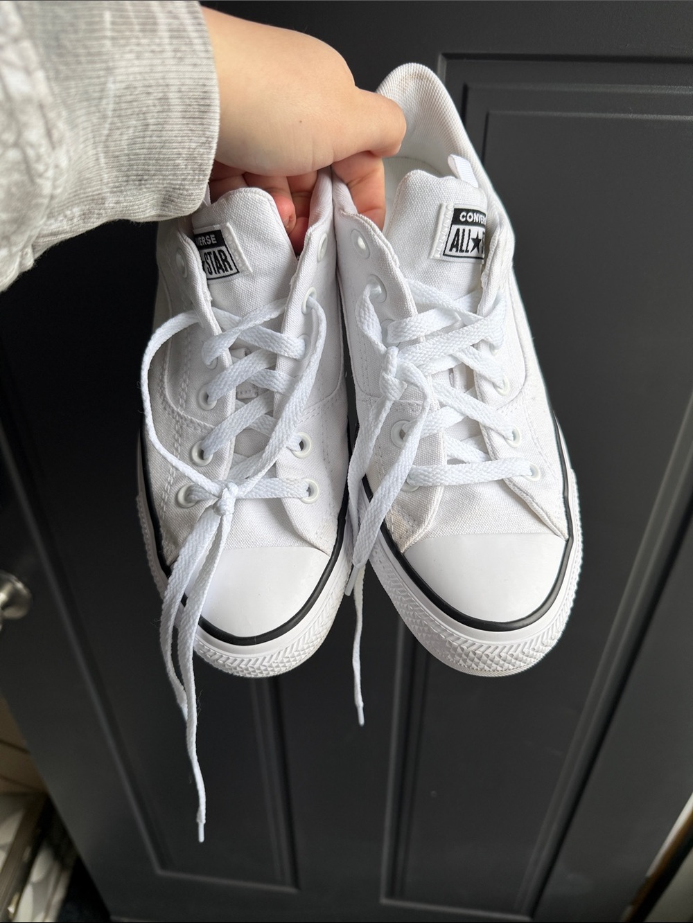 Converse Women’s White Rave Low-Top Sneaker with Black Stripe - Picture 3 of 10